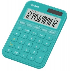 Casio MS-20YC-TU 12 Hane Turkuaz Masa Üstü Hesap Makinesi