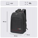 Mack MCC-007 17.3 Office USB Girişli Notebook Sırt Çantası Siyah