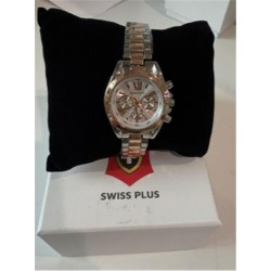 Swiss Plus Woman Watch Model-1 ST0730ABL Rose Gold-Silver(Kol Saati)