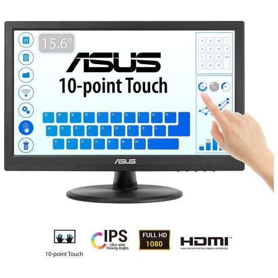Asus 15.6 VT169HE 60Hz 5ms Full HD IPS Dokunmatik Monitör