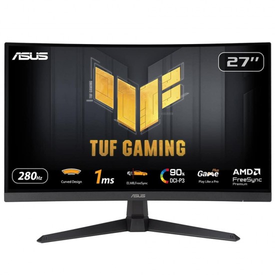 Asus 27 Tuf Gaming VG27VQM1B 280Hz 1ms Full HD Adaptive Sync Fast VA Kavisli Gaming Monitör