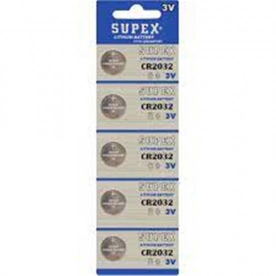 Supex Cr2032 3V Lityum 5Li Blister Pil