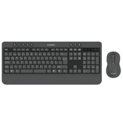 Everest KM-6585 Dual Gri-Siyah Kablosuz Çift Space Tuşlu Q Klavye + Mouse Set