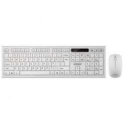 Everest KM-6121 Beyaz Kablosuz Q Slim Klavye + Mouse Set
