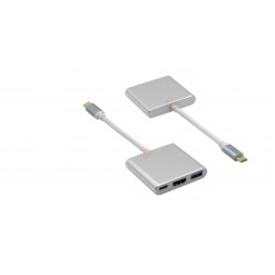 Frisby FA-7656TC Type-C - HDMI + USB 3.0 Adaptör + PD Şarj