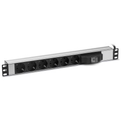 Racksan 6 lı Grup Sigortalı Rack Tipi Priz