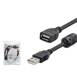 HADRON HDX7533 USB Uzatma Kablosu 1.5mt - Siyah