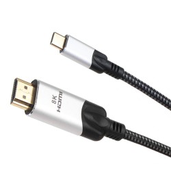 Vcom CU423MCV-1.8 Siyah 1.8MT Type-C To Hdmi 2.0V Kablo