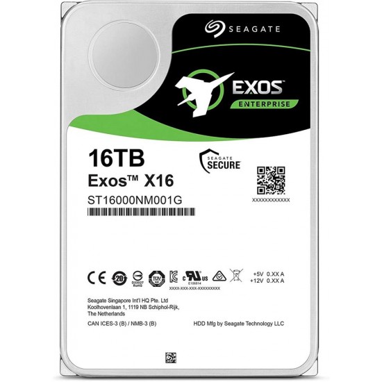 Seagate 16TB EXOS ST16000NM001G 3.5 256MB 7200RPM SATA3 NAS Sabit Disk (Boğaziçi Garantili)