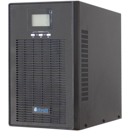 DOTVOLT MN PLUS 6KVA (DAHİLİ MANUEL BY-PASS) 16x12V-7AH 1F-1F ONLİNE UP