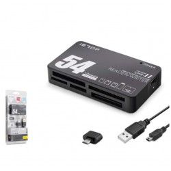 iETOP TC209 USB Type-C All in One Kart Okuyucu SD MicroSD MMC MS 480 Mbps Siyah