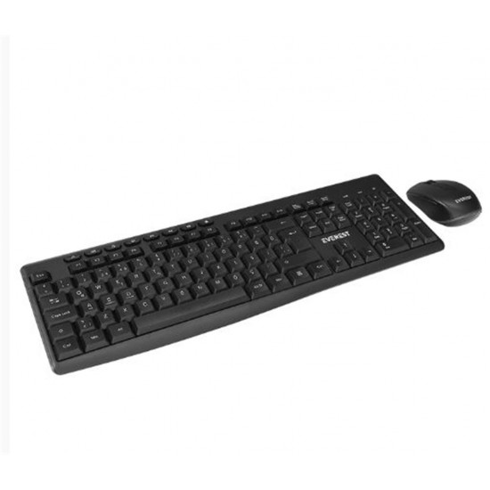 Everest KM-719 Siyah Ikisi bir arada 2 in 1 Kablosuz Q Multimedia Klavye + Mouse Set