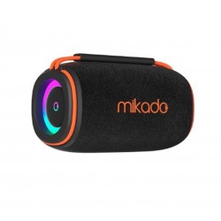 Mikado MD-31BT Siyah IPX6 15W RGB Işıklı 2400mAh TF KART+USB Destekli Bluetooth Hoparlör