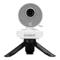 Everest SC-HD09 1080P Full HD Auto Tracking Harekete Duyarlı Mikrofonlu Beyaz Usb Pc Kamera