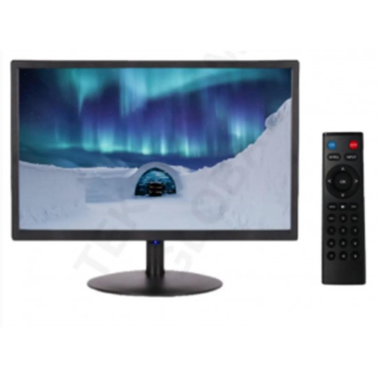 OneTech 19 Led Monitör Hdmı Vga Usb Rca Hoparlörlü Uzaktan Kumandalı SESLİ + KUMANDALI