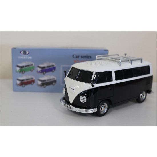 EVERTON RT-1945 Siyah Arabalı  Bluetooth Fm-Usb-Tf-Aux Şarjlı Nostaljik Radyo