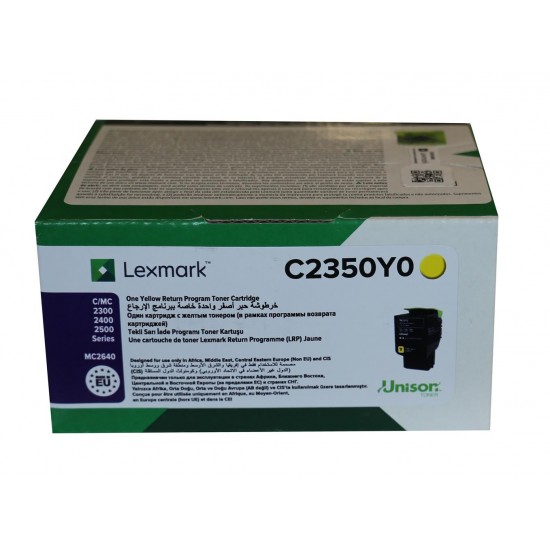 Lexmark C2350Y0 1.000 Sayfa Yellow Sarı Toner C2325-2425-2535 MC2325-2425-2535-2640