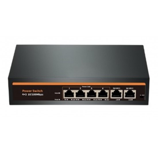 Nova NVC-INTSF0420FB2L 24V INTERCOM 4+2 PORT POE SWITCH (10-100)