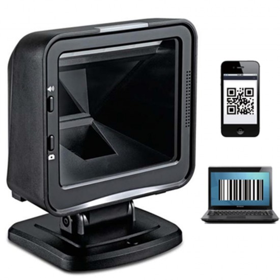 Perkon Ps5700 2D Imager Usb Masaüstü Karekod Barkod Okuyucu+Ayaklı Stand