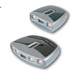 ATEN-US221A USB Arayüzüne Sahip Cihazları Paylaştıran Switch, USB 2.0, 2 PC, 1 USB Cihaz
