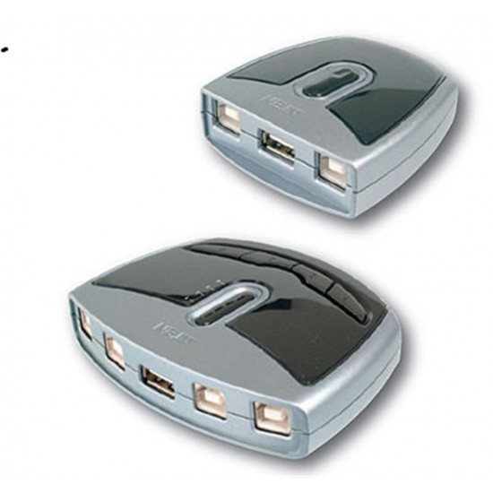 ATEN-US221A USB Arayüzüne Sahip Cihazları Paylaştıran Switch, USB 2.0, 2 PC, 1 USB Cihaz
