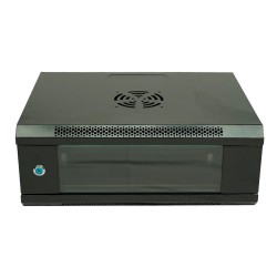Racksan ML-6404S 4U Duvar Tipi Kabinet (200-530-400) Raf+Fan+Priz