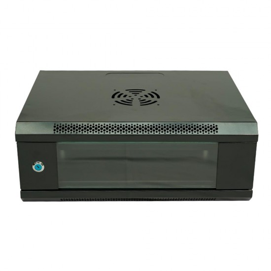Racksan ML-6404S 4U Duvar Tipi Kabinet (200-530-400) Raf+Fan+Priz