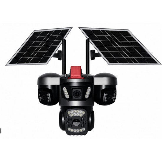 Apronx APX-WSP464 9Mp AOV 4G 2 Solar Panel Üç Kamera PTZ