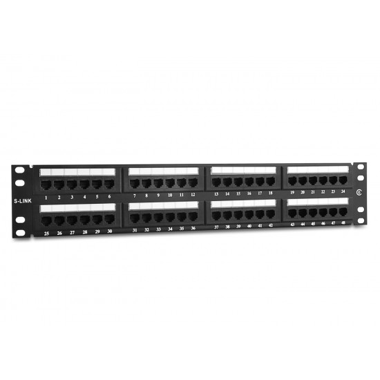 S-link  SL-PC48 48 Port Cat5 Utp Patch Panel