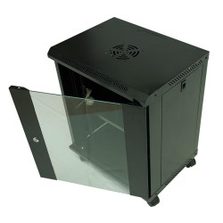 Racksan ML-6412S 12U Duvar Tipi Kabinet (600-530-400) Raf+Fan+Priz