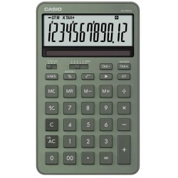 Casio JW-200DQ-GN 12 Hane Puslu Yeşil Masa Üstü Hesap Makinesi