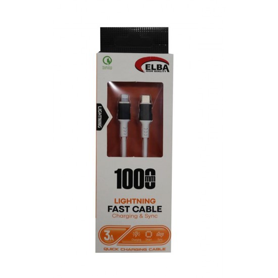 Elba Elb39 L20 Iphone To Type-c 1Mt Beyaz Şarj Kablosu Beyaz