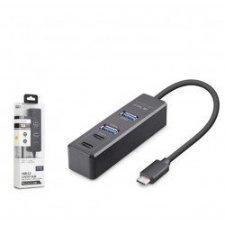 iETOP TU1009 Type-C 3.2 Gen2 Hub 4 Port 10 Gbps Siyah