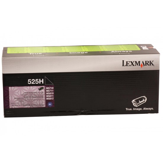 Lexmark 52D5H00 (525H) 25.000 Sayfa Black Siyah Toner MS71x-81x  MX71x-81x