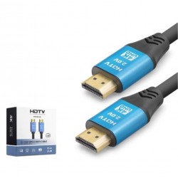 NODAR ND4056 HDMI 2.0 Kablo 4K 60 Hz OD 8.0 mm 25 m Siyah Mavi