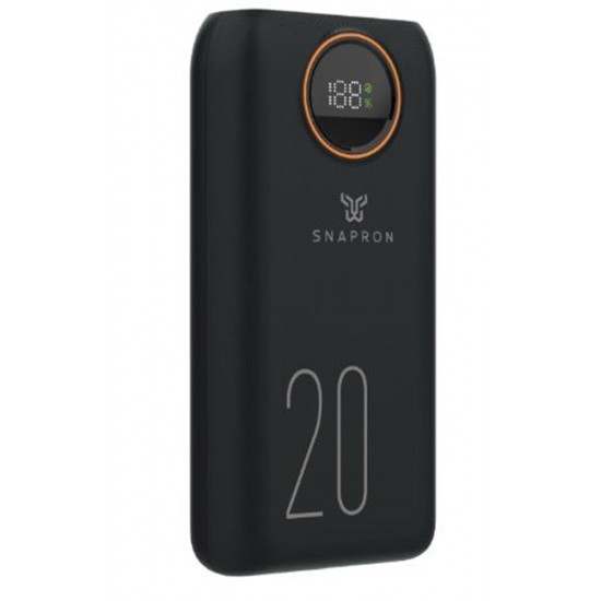 Snapron SNP-3013 20.000 Mah LCD Ekran Dahili Kablolu 22.5w Hızlı Şarj Powerbank