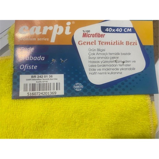 Carpi Mikrofiber (2420131) Genel Temizleme Bezi 50X70cm