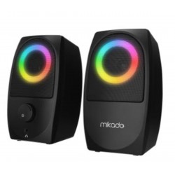 Mikado MD-90R 2.0 5W - 2 Siyah Bluetooth RGB 2.0 Gaming Speaker