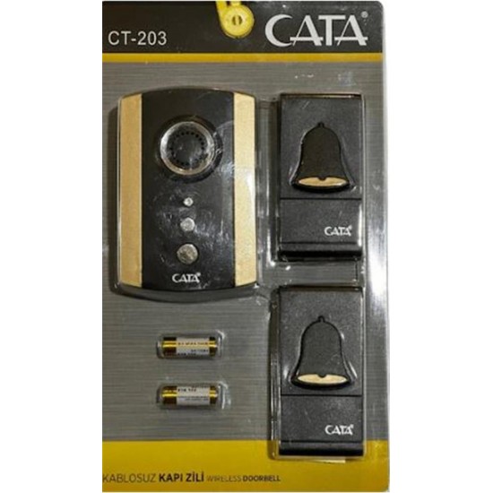 Cata Ct-101 Kablosuz Kapı Zili bEYAZ Desenli