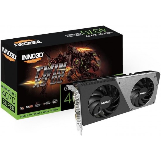 Inno3D GeForce RTX4070 SUPER Twin x2 OC 12GB 192Bit GDDR6X (N407S2-126XX-186162N) Ekran Kartı