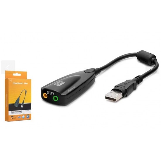 HADRON HDX5254 USB Harici Ses Kartı 7.1 Siyah