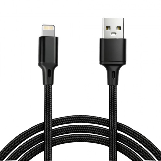 Vcom CU253 Lightning to USB 3m 10W (5V-2A) Örgülü Şarj Kablosu