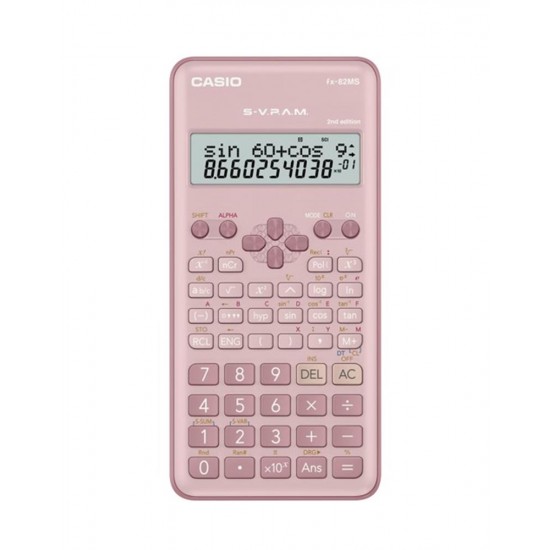 Casio FX-82MS-2-PK-W-DTF Versiyon Bilimsel Pembe Fonksiyonlu Hesap Makinesi