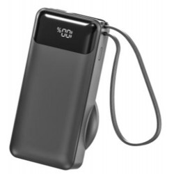 S-link G360 10000mAh PD35W+Magsafe 15W Type-C Kablolu Siyah LCD Taşınabilir  Powerbank