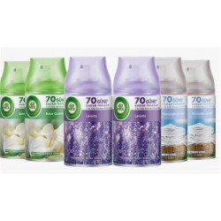 Airwick 250ml 6lı (Lavanta-Bahar Çiçekleri-Temizliğin Esinti) Oda Kokusu Sprey(Makina Yedek Spreyi)