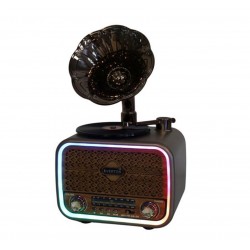 Everton Rt-709 Gramafonlu Bluetooth Fm-Usb-Tf-Aux  Şarjlı Nostaljik Radyo