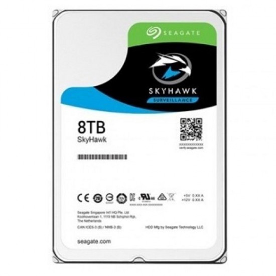 Seagate 8TB ST8000VX010 256 MB Önbellek 5400 RPM 3.5 7-24 Güvenlik (Oksid İthalat)