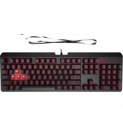 HP 6YW76AA Omen Encoder LED Kablolu Mekanik Oyuncu Klavyesi  RGB (Cherry MX Red)