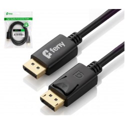 Feny FN-DS4K03 Displayport V1.2 M-M 4K@60Hz 2K@165Hz Altın Kaplama 3m Kablo