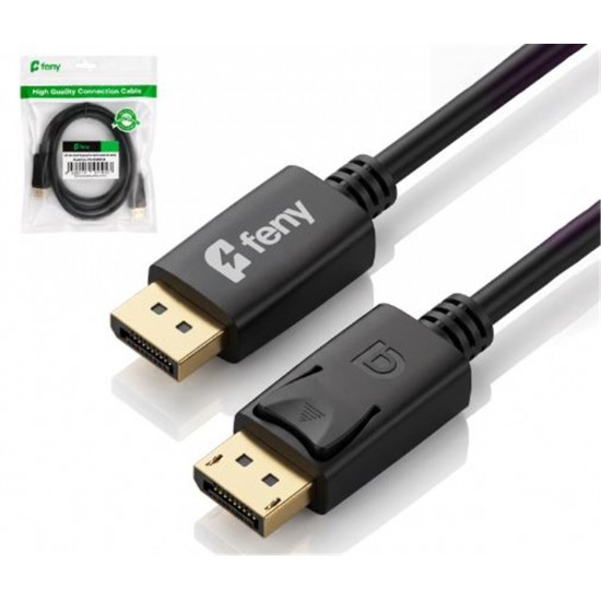 Feny FN-DS4K03 Displayport V1.2 M-M 4K@60Hz 2K@165Hz Altın Kaplama 3m Kablo